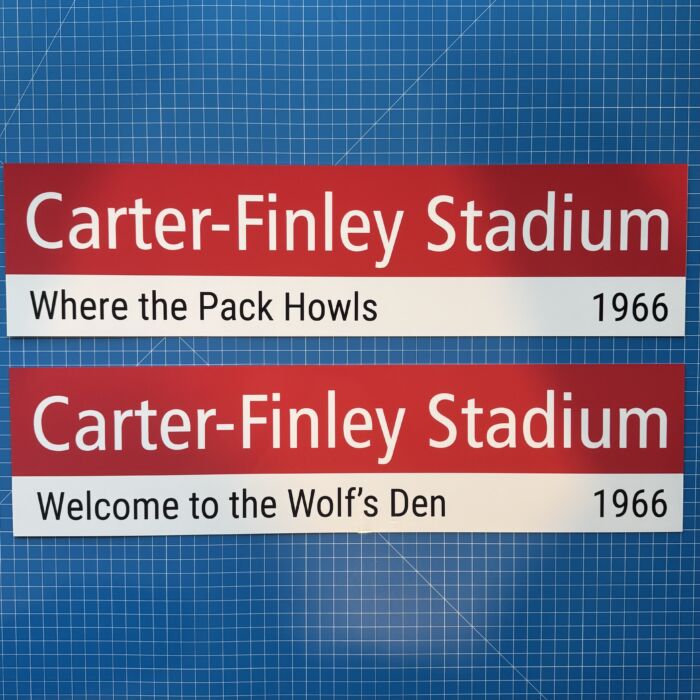 Carter-Finley Stadium Sign – NC State Wolfpack